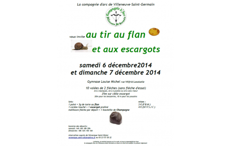 Tir au Flan et aux Escargots - Les 6 et 7 décembre 2014